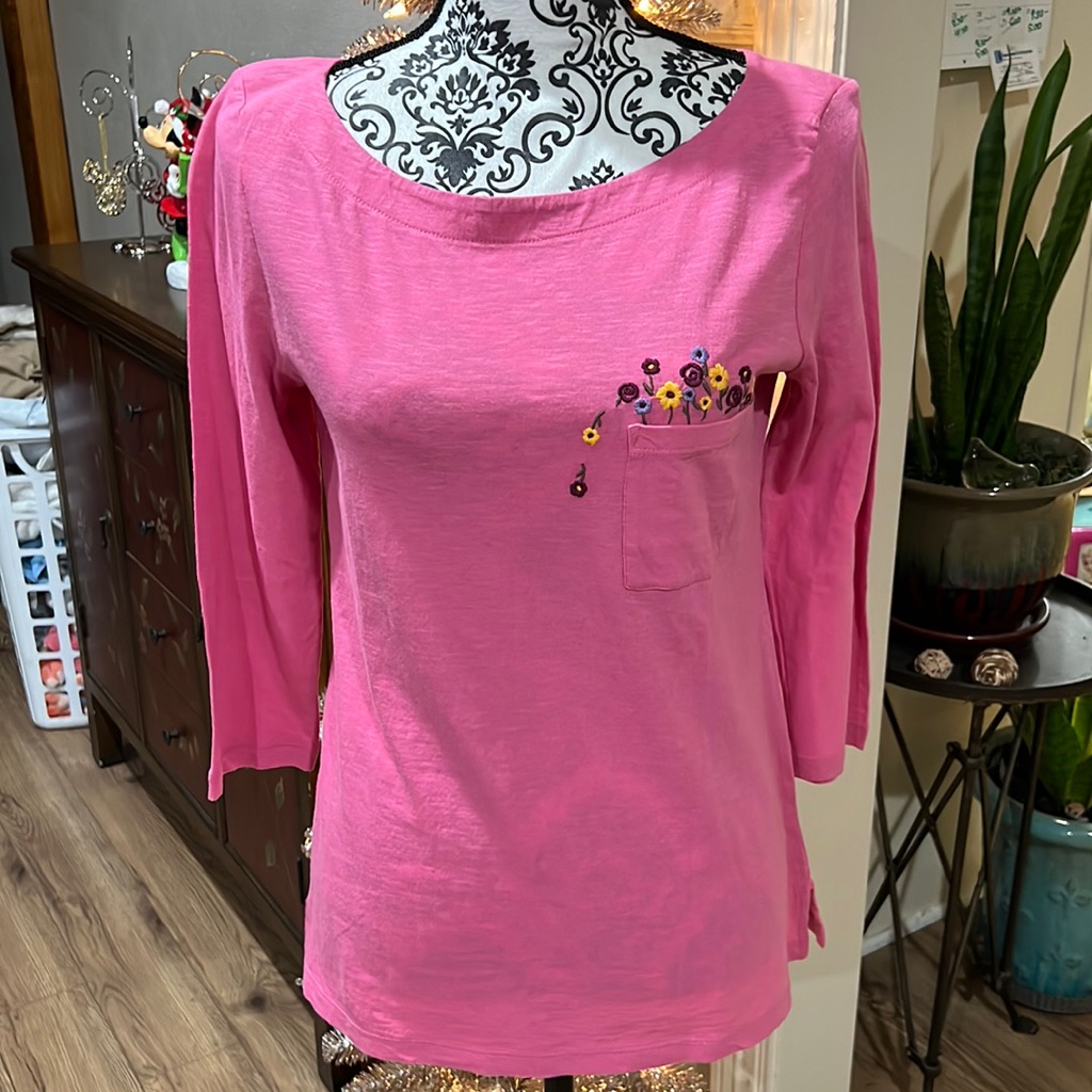 753 Nwt Small Pink Blouse Loft